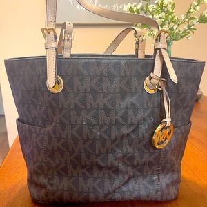 Michael Kors Brown Jersey Tote